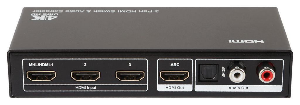 pro2 3 in 1 out hdmi switch supports ultra hd 4k resolution, arc